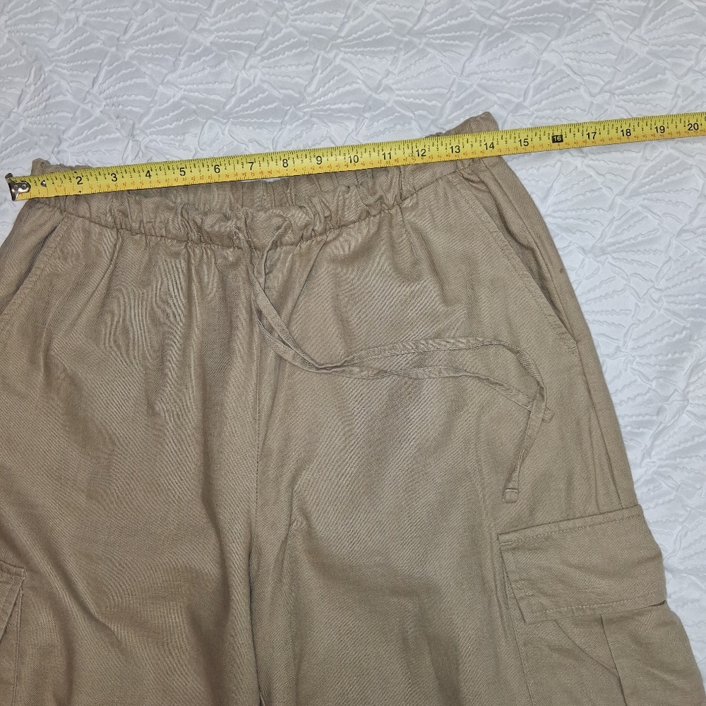 GAP Wonen's Wide-Leg Cargo Pants - Taupe Brown Size S - Picture 12 of 16